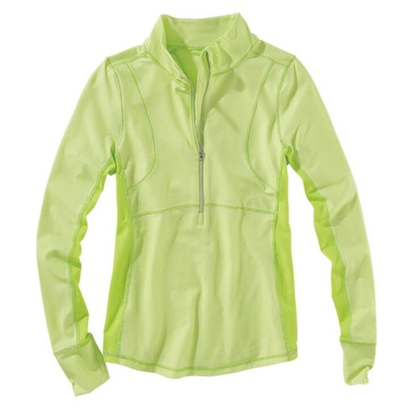 Title nine Tops - Title Nine Neon Green Switzer 1/4 Zip Up Top